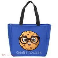 National Chocolate Chip Cookie Day Funny Smart Cookie Gift Tote Bag thumb 0