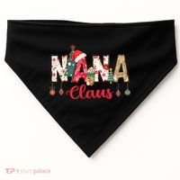 Nana Claus Christmas Family Matching Xmas Light Tree Gift USA-Made Doggie Bandana thumb 0