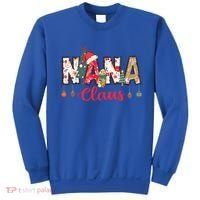 Nana Claus Christmas Family Matching Xmas Light Tree Gift Sweatshirt thumb 0