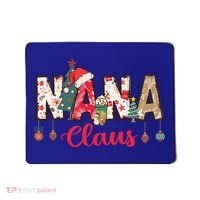 Nana Claus Christmas Family Matching Xmas Light Tree Gift Mousepad thumb 0