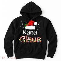 Nana Claus Christmas Family Matching Xmas Light Tree Hoodie thumb 0