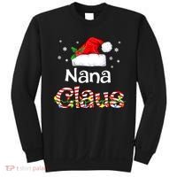 Nana Claus Christmas Family Matching Xmas Light Tree Sweatshirt thumb 0