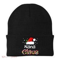 Nana Claus Christmas Family Matching Xmas Light Tree Beanie thumb 0