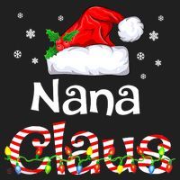 Nana Claus Christmas Family Matching Xmas Light Tree Beanie thumb 2