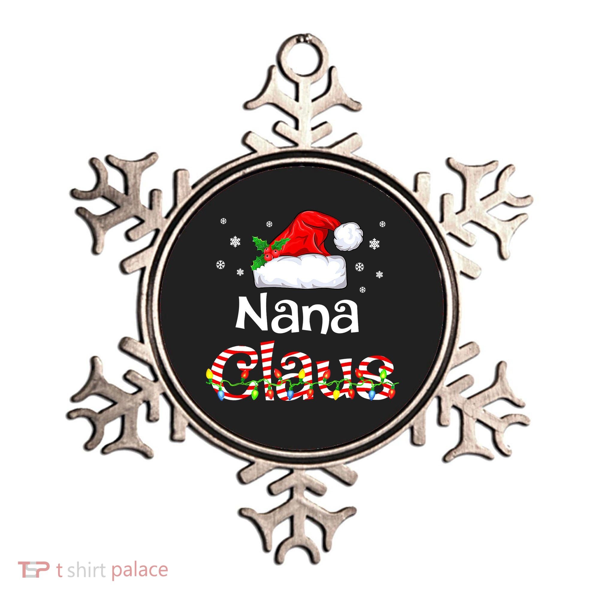 Nana Claus Christmas Family Matching Xmas Light Tree Ornament