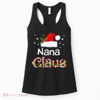 Nana Claus Christmas Family Matching Xmas Light Tree Women's Tank Top thumb 0