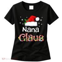 Nana Claus Christmas Family Matching Xmas Light Tree Women's T-Shirt thumb 0