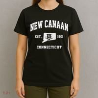 New Canaan Connecticut CT Vintage State Athletic Style T-Shirt thumb 4