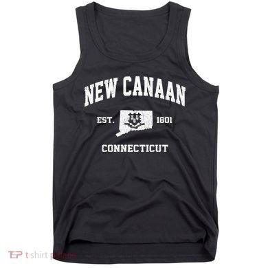 New Canaan Connecticut CT Vintage State Athletic Style Tank Top
