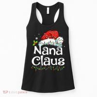 Nana Claus Christmas Pajama Family Matching Xmas Light Women's Tank Top thumb 0