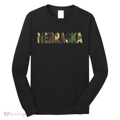 Nebraska Camouflage Camo Nebraska Long Sleeve Shirt