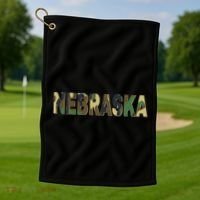 Nebraska Camouflage Camo Nebraska Golf Towel thumb 1