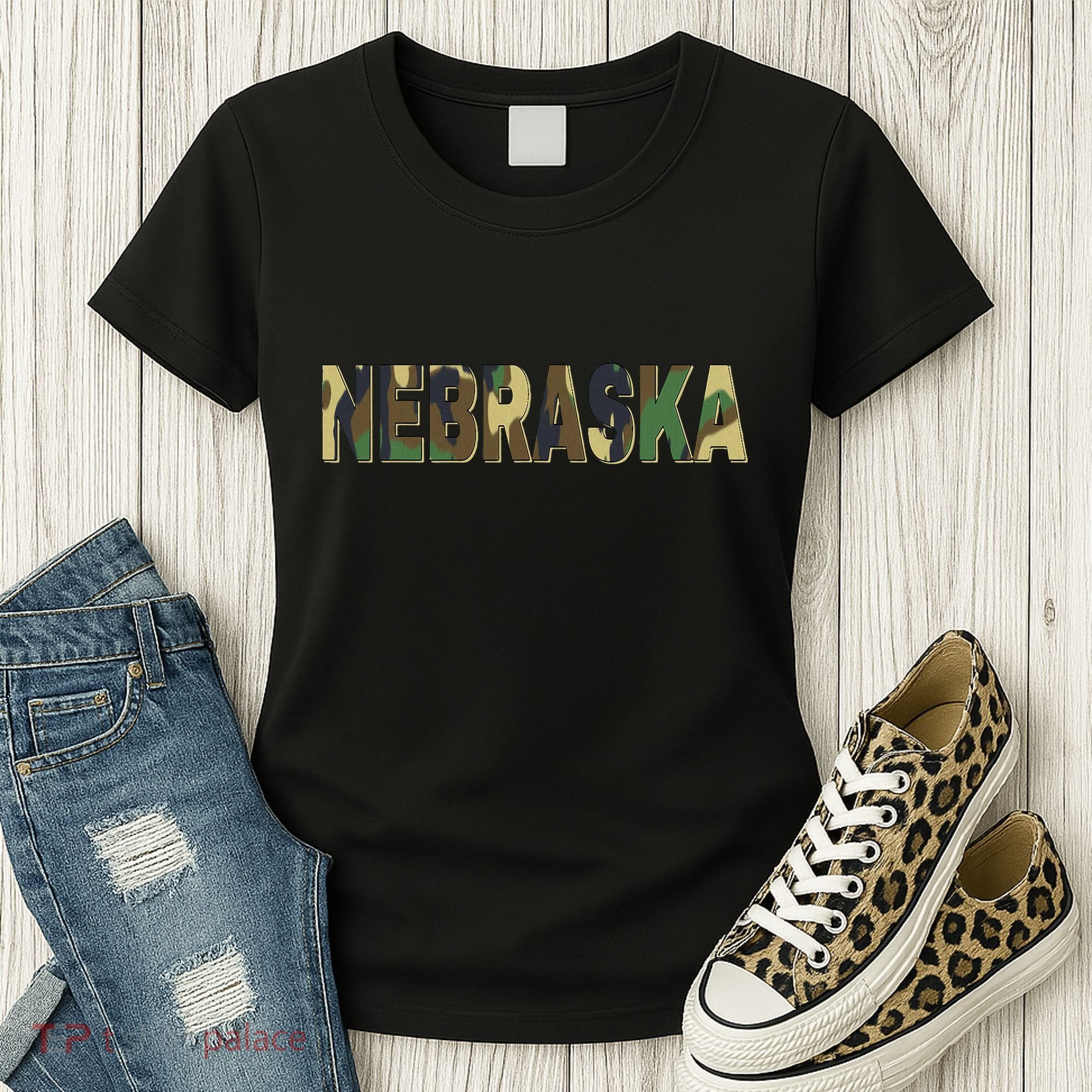 Nebraska Camouflage Camo Nebraska Women's T-Shirt
