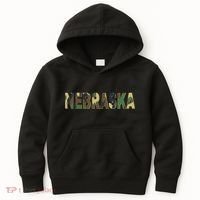 Nebraska Camouflage Camo Nebraska Kids Hoodie thumb 0