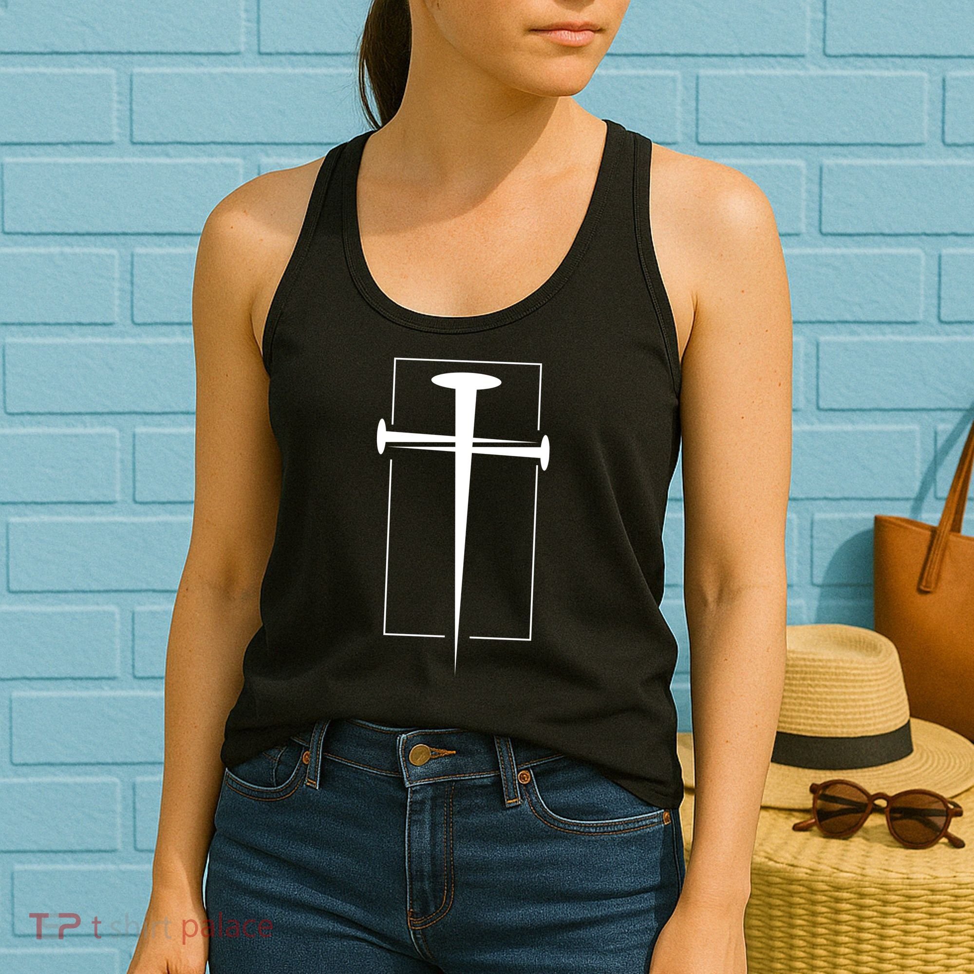 Nail Cross Christianity Women's Tank Top