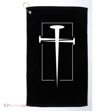 Nail Cross Christianity Golf Towel