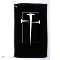 Nail Cross Christianity Golf Towel thumb 0