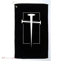 Nail Cross Christianity Golf Towel thumb 0