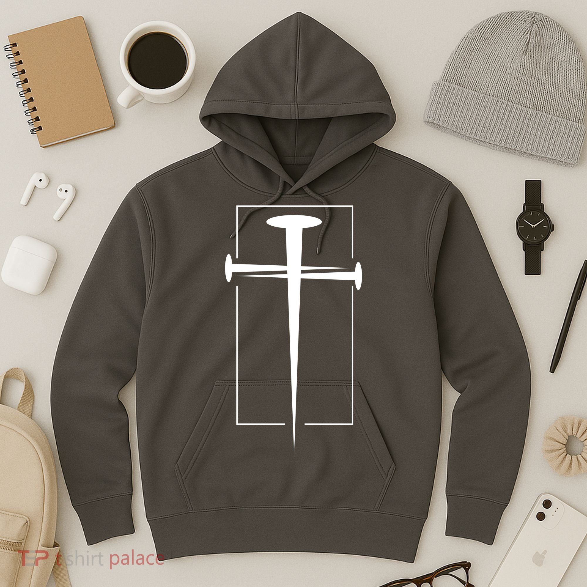 Nail Cross Christianity Hoodie