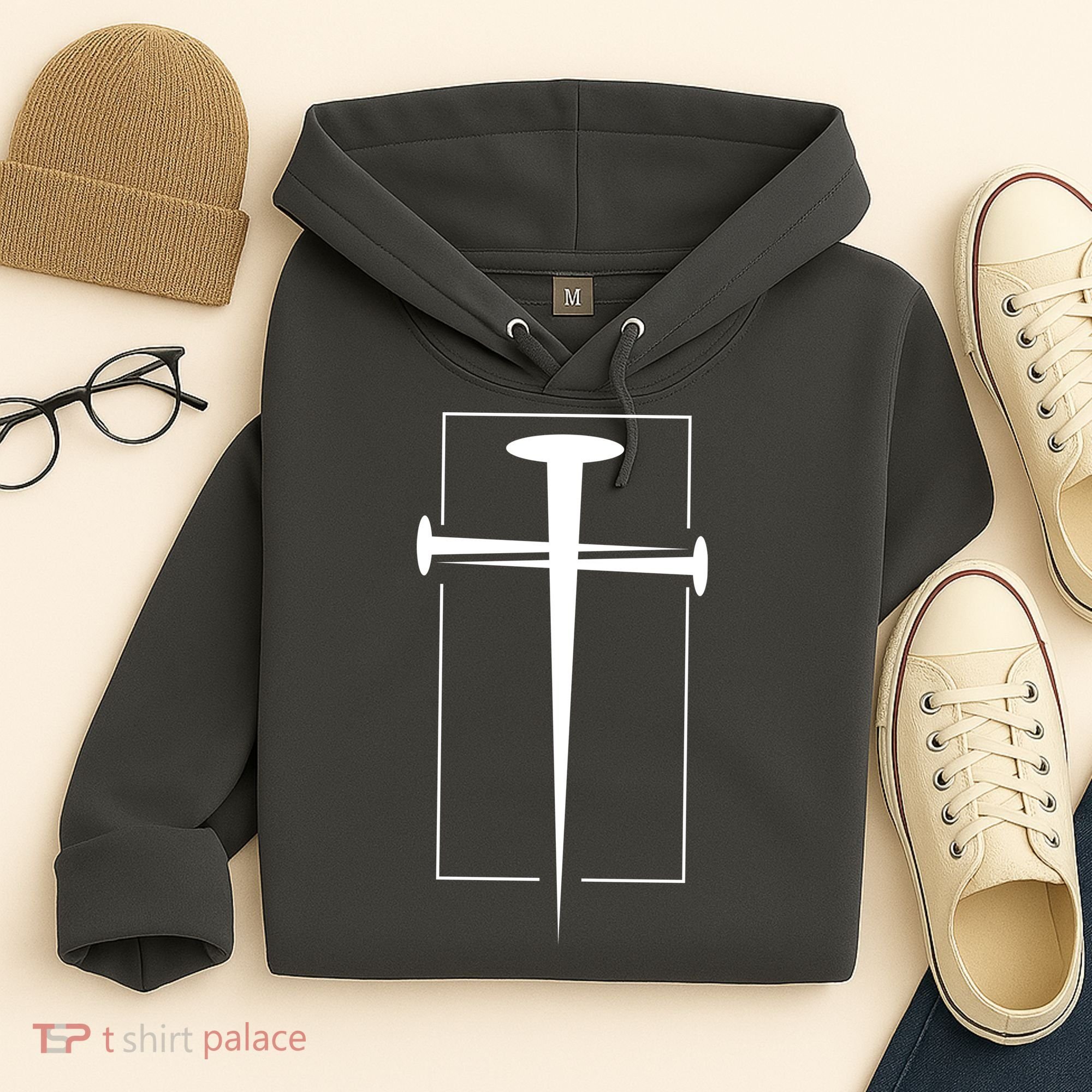 Nail Cross Christianity Hoodie