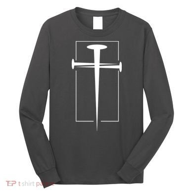 Nail Cross Christianity Long Sleeve Shirt