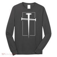 Nail Cross Christianity Long Sleeve Shirt thumb 0