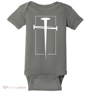 Nail Cross Christianity Baby Bodysuit