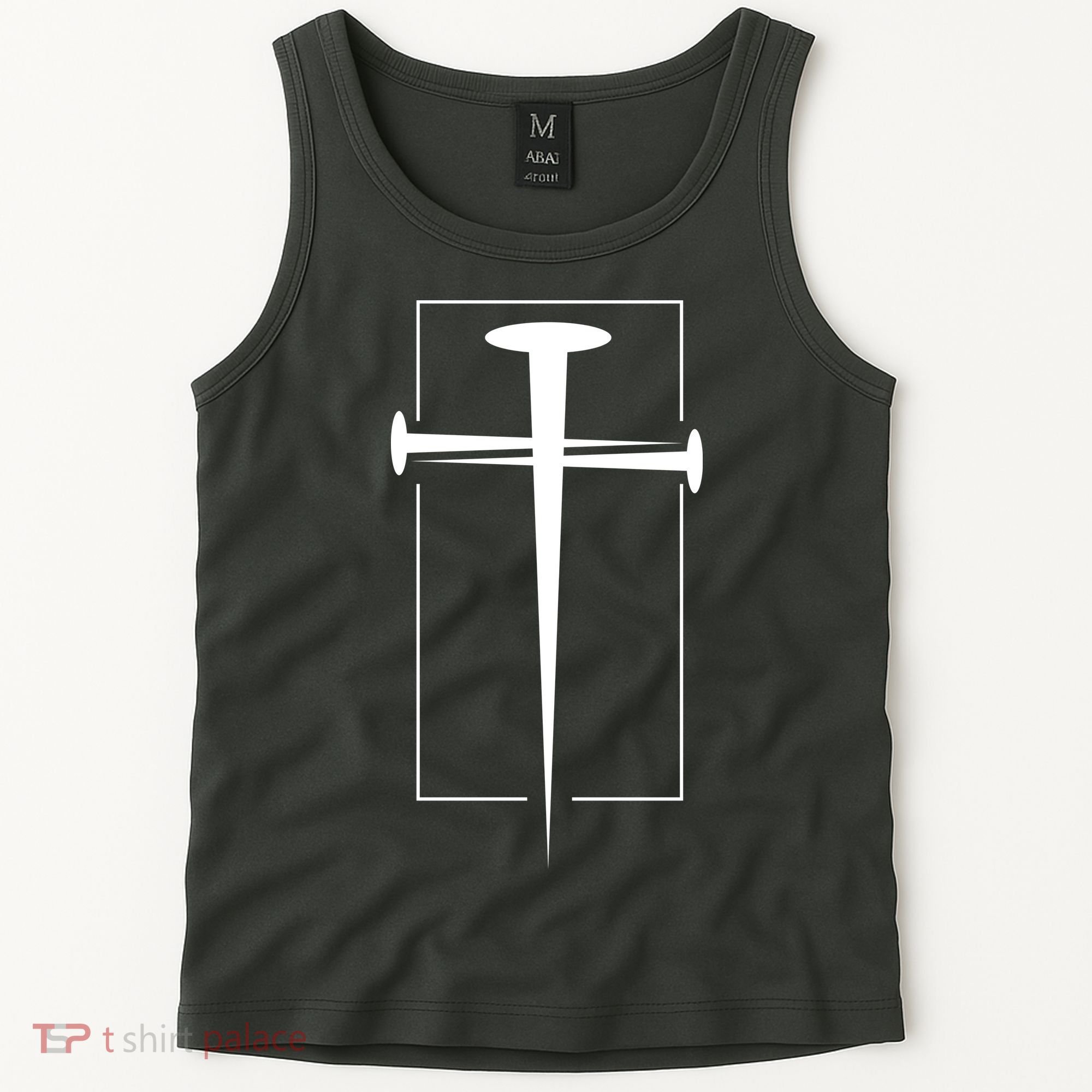 Nail Cross Christianity Tank Top