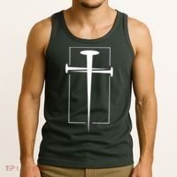 Nail Cross Christianity Tank Top thumb 3