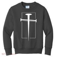 Nail Cross Christianity Kids Sweatshirt thumb 0
