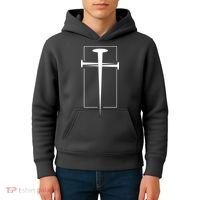 Nail Cross Christianity Kids Hoodie thumb 4
