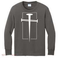 Nail Cross Christianity Kids Long Sleeve Shirt thumb 0