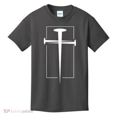 Nail Cross Christianity Kids T-Shirt