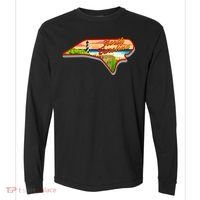 North Carolina Cartoon Illustration Comfort Colors Heavyweight Long Sleeve T-Shirt thumb 0