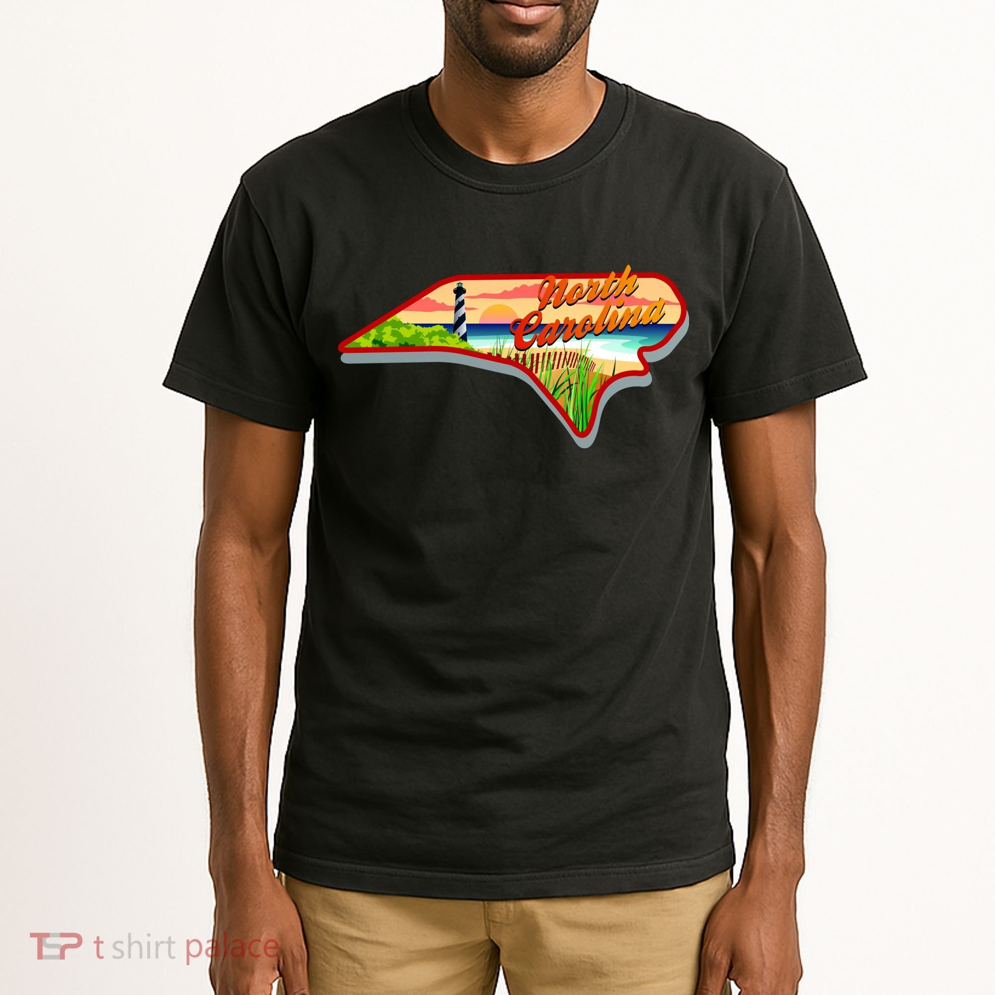 North Carolina Cartoon Illustration Tall T-Shirt