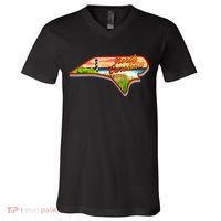 North Carolina Cartoon Illustration V-Neck T-Shirt thumb 0
