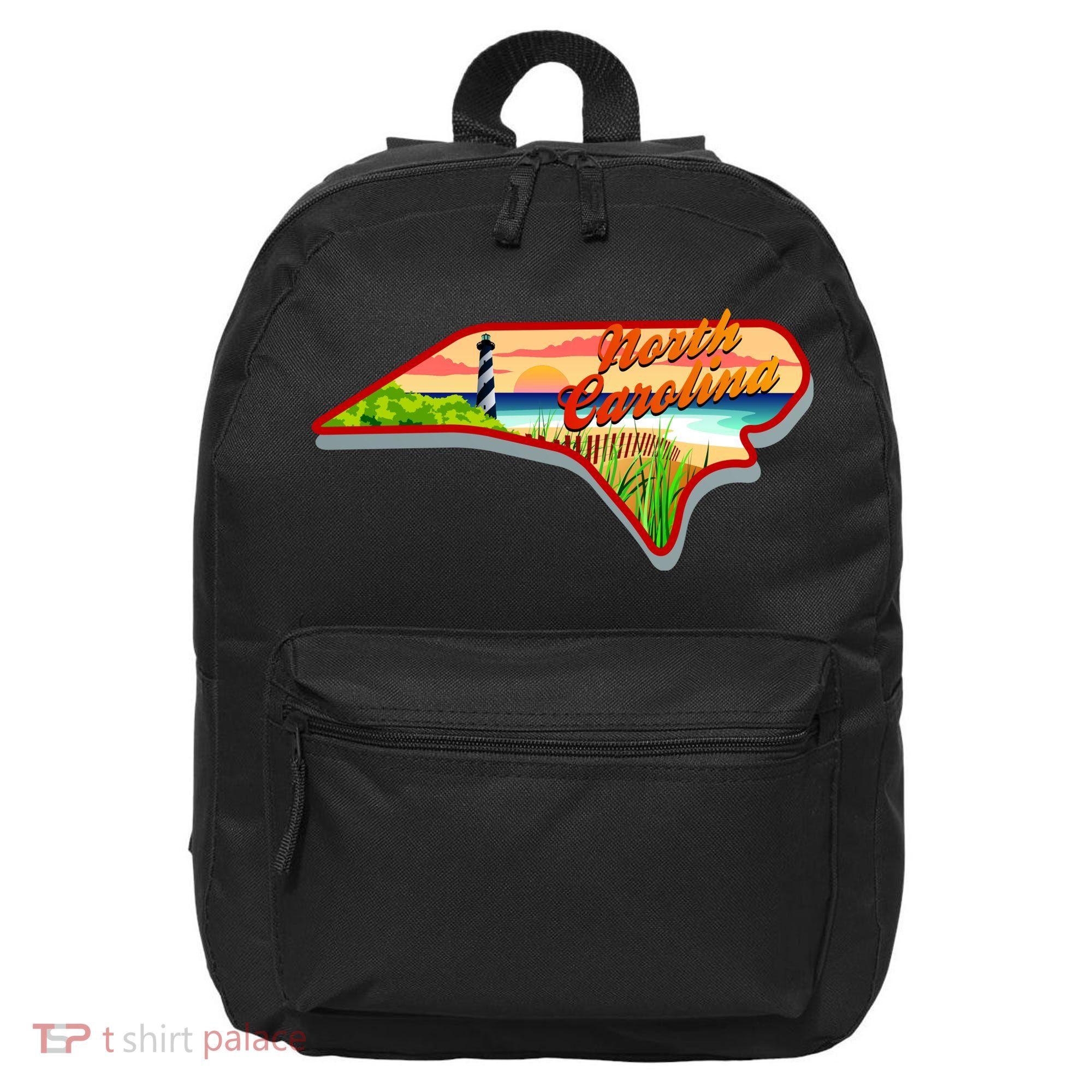 North Carolina Cartoon Illustration 16 in Basic Backpack