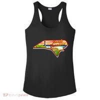 North Carolina Cartoon Illustration Ladies PosiCharge Competitor Racerback Tank thumb 0