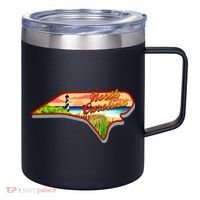 North Carolina Cartoon Illustration 12oz Stainless Steel Coffee Mug thumb 0