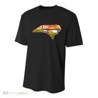 North Carolina Cartoon Illustration Youth Performance Sprint T-Shirt thumb 0