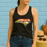 North Carolina Cartoon Illustration Women's Tank Top thumb 2