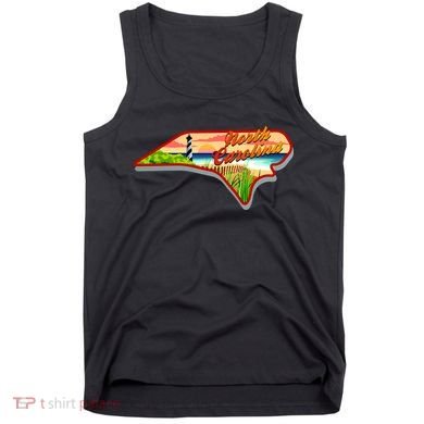 North Carolina Cartoon Illustration Tank Top