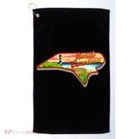 North Carolina Cartoon Illustration Golf Towel thumb 0
