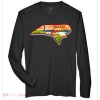 North Carolina Cartoon Illustration Zone Performance Long-Sleeve T-Shirt thumb 0