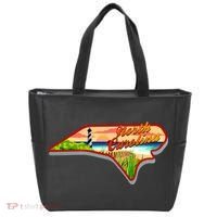 North Carolina Cartoon Illustration Tote Bag thumb 0