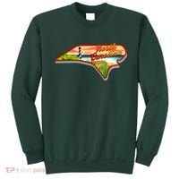 North Carolina Cartoon Illustration Sweatshirt thumb 0