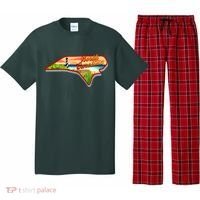 North Carolina Cartoon Illustration Pajama Set thumb 0