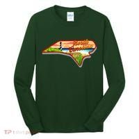 North Carolina Cartoon Illustration Tall Long Sleeve Shirt thumb 0