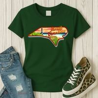 North Carolina Cartoon Illustration Women's T-Shirt thumb 3