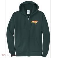 North Carolina Cartoon Illustration Full Zip Hoodie thumb 0